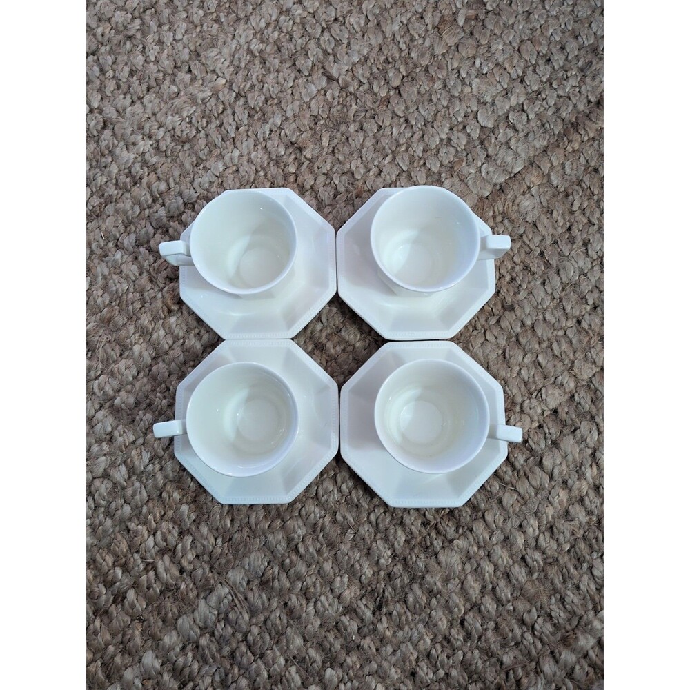 Johnson Brothers Heritage White Cups SET OF 4 Ironstone